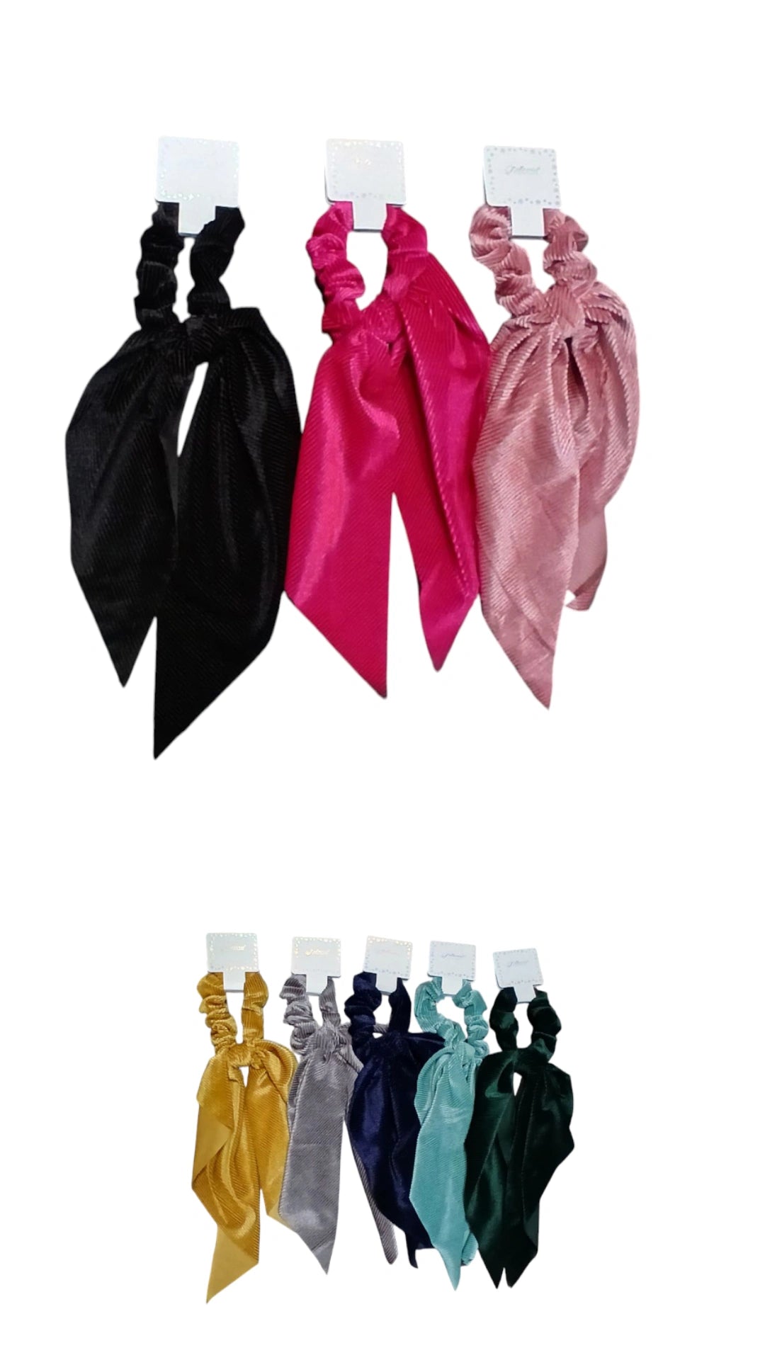 VELVET SCARF HAIR SCRUNCHIES